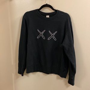 KAWS x UNIQLO black sweatshirt